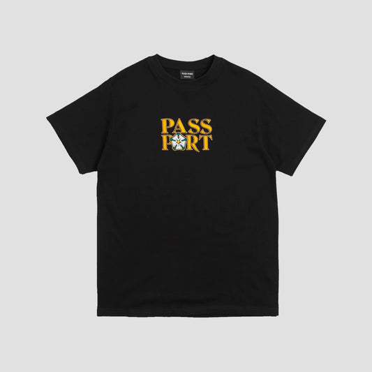 PassPort Rosa Embroidery T-Shirt Black