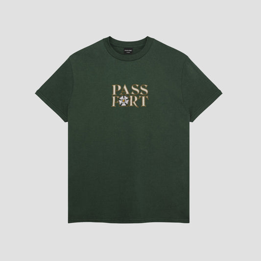 PassPort Rosa Embroidery T-Shirt Forest Green