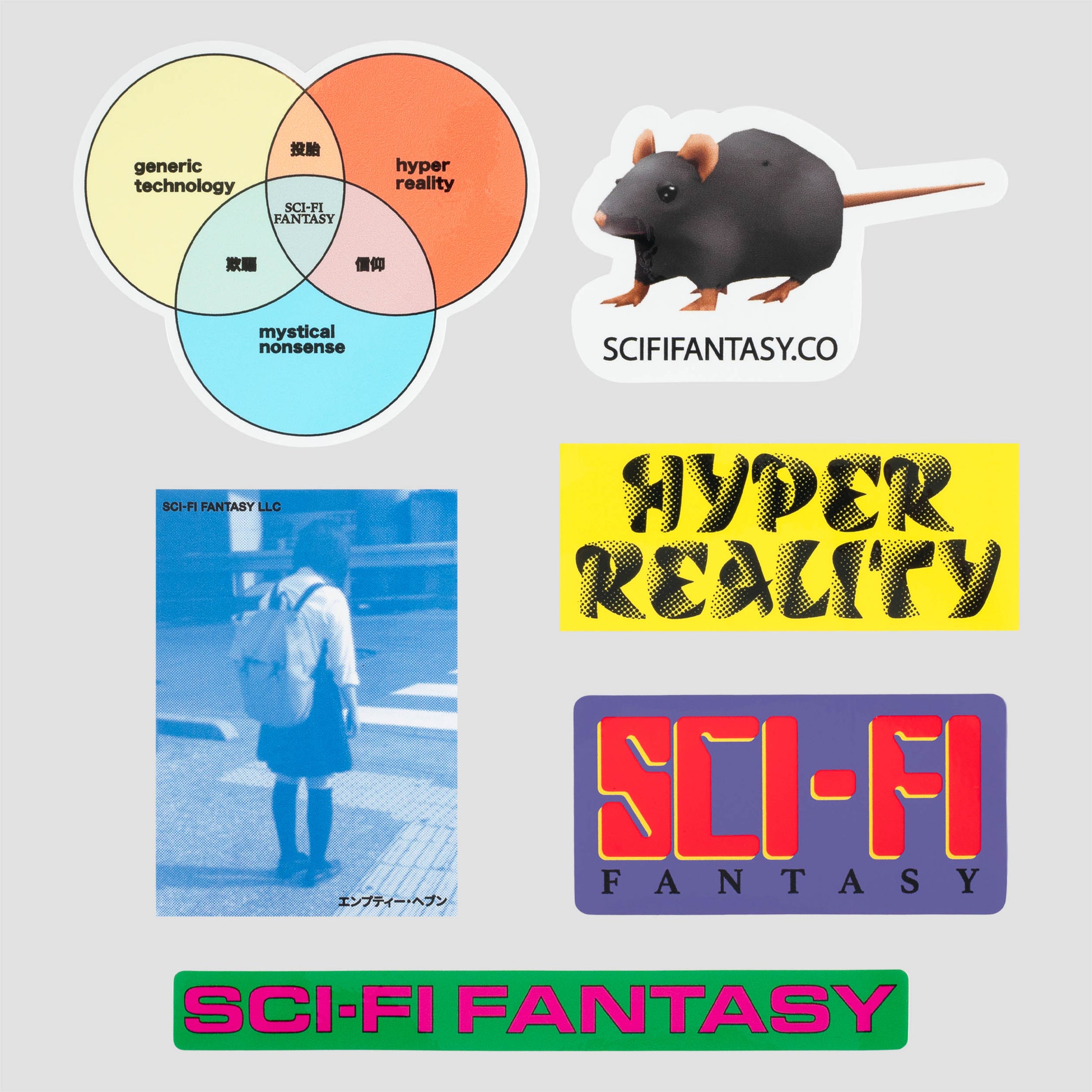 Sci-Fi Fantasy Sticker Pack Winter 2024 Multi