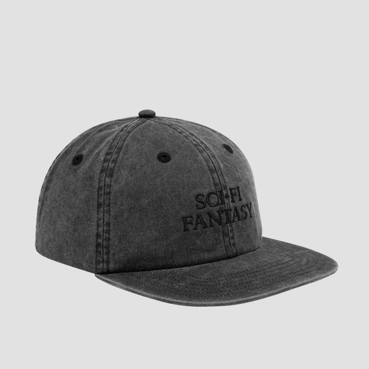 Sci-Fi Fantasy Washed Logo Hat Black