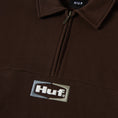 Load image into Gallery viewer, HUF Slate Quarter Zip Fleece Espresso
