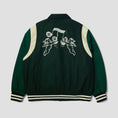 Load image into Gallery viewer, HUF Song Varsity Jacket Hunter Green
