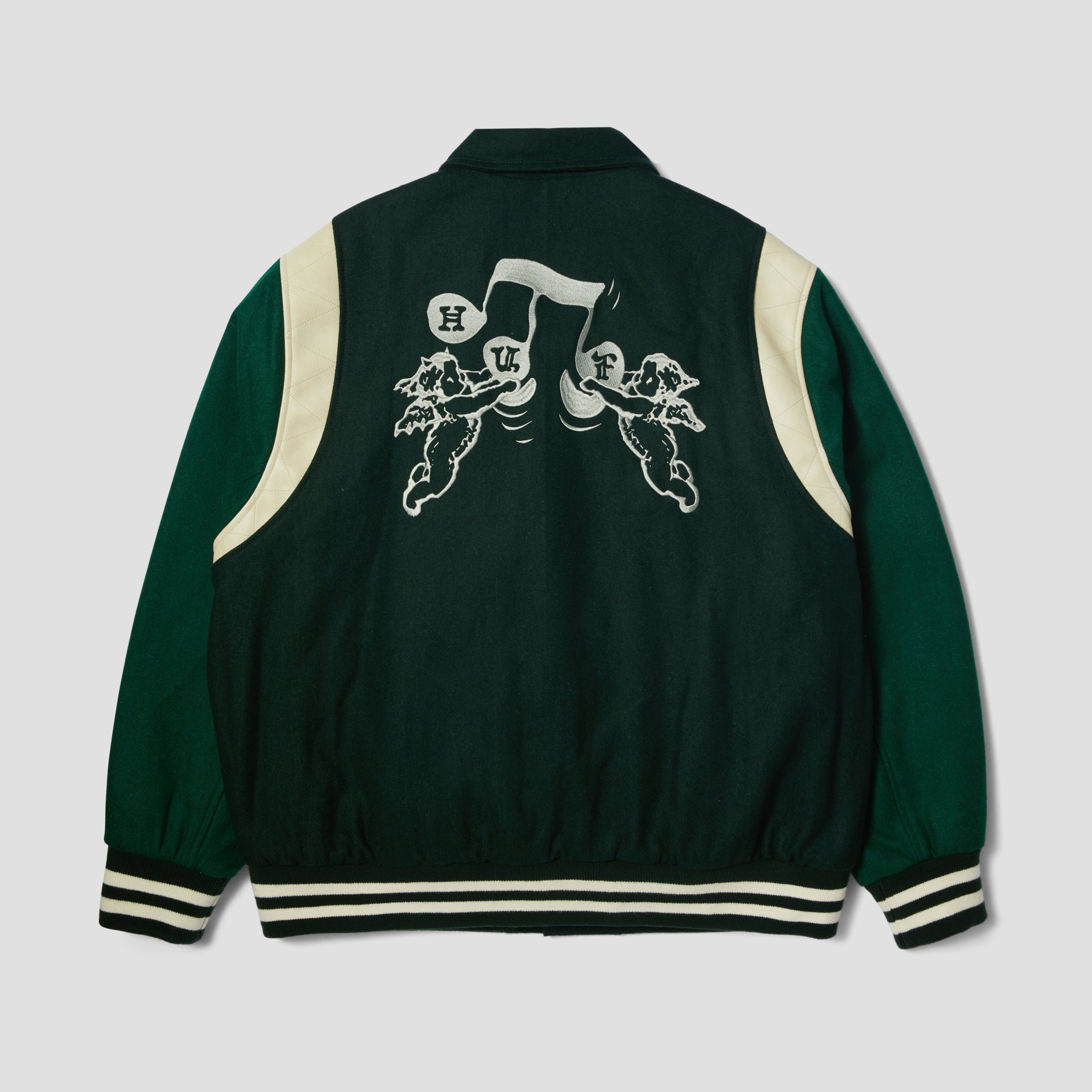 HUF Song Varsity Jacket Hunter Green