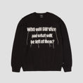 Load image into Gallery viewer, HUF x Texas Chainsaw Massacre Survive Cable Knit Crew Black
