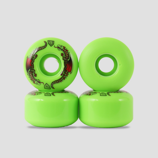 Powell Peralta Dragon Formula 54mm 34mm 93A Skateboard Wheels Green