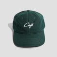 Load image into Gallery viewer, Skateboard Cafe Script Logo 6 Panel Cap Pine Green
