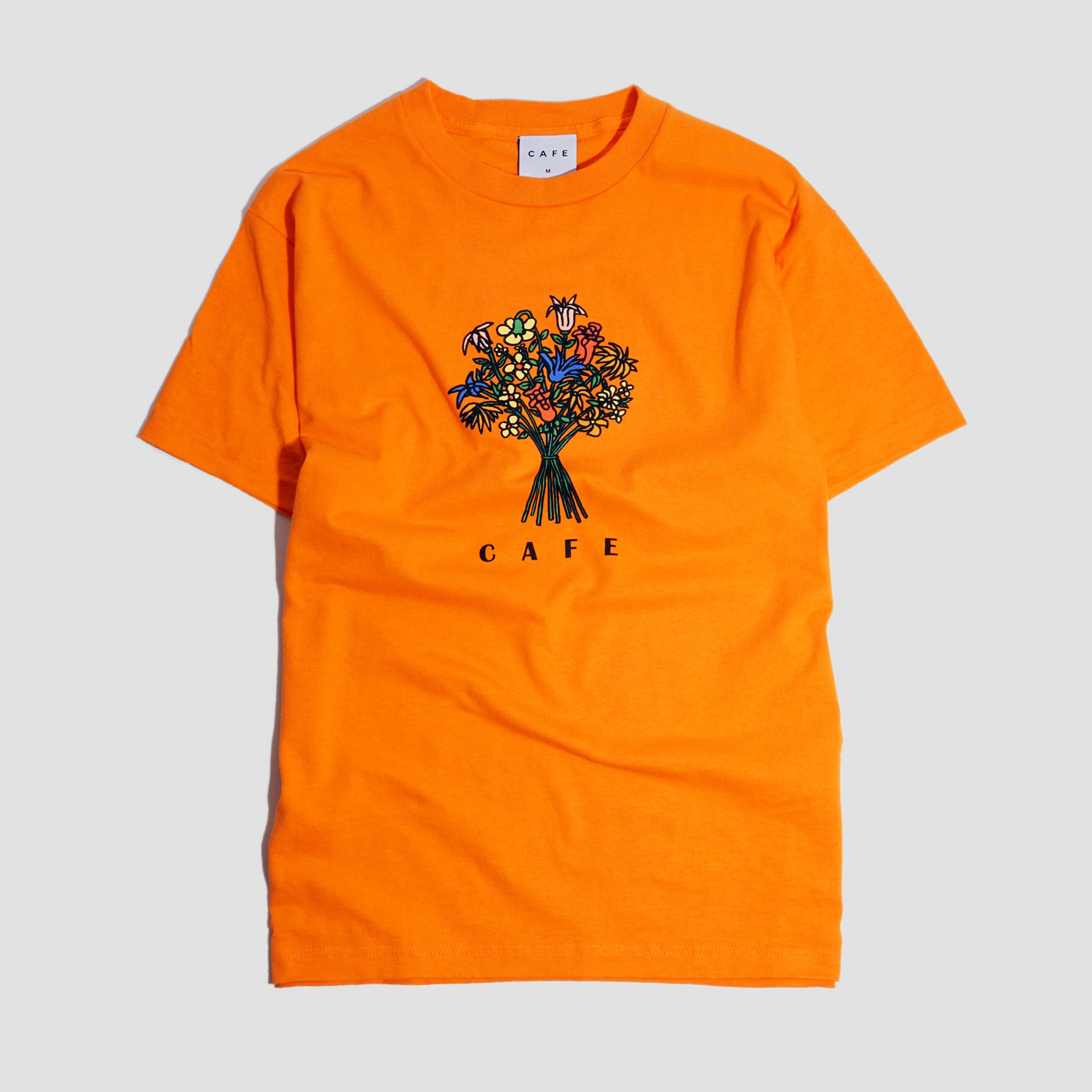 Skateboard Cafe Bouquet T-Shirt Orange