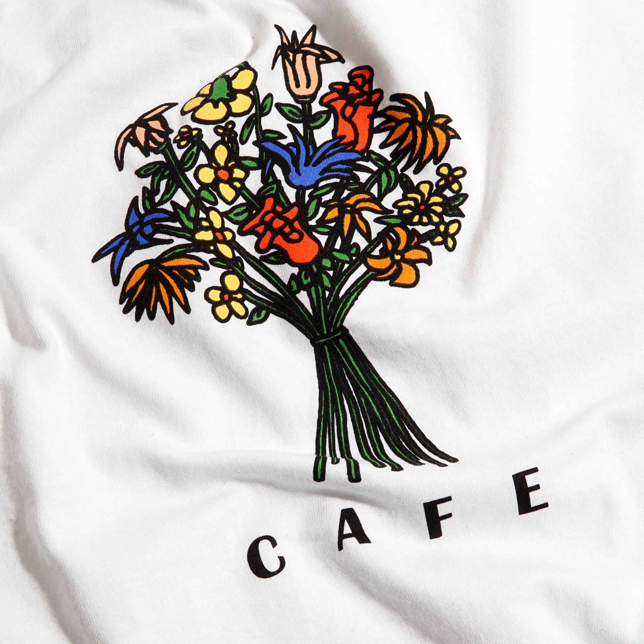 Skateboard Cafe Bouquet T-Shirt White