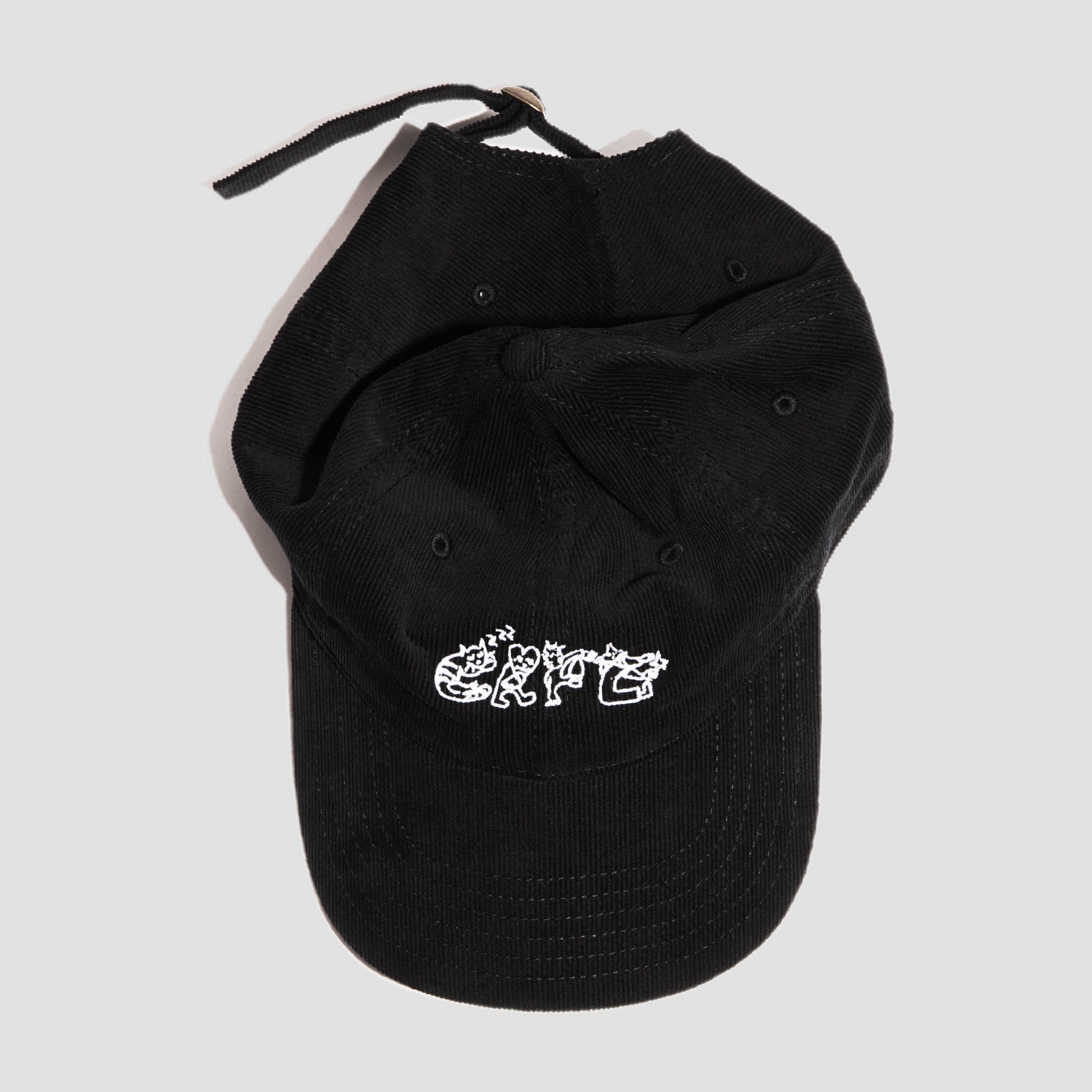 Skateboard Cafe Buddy 6 Panel Cap Black