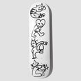 Load image into Gallery viewer, Skateboard Cafe 8.25 Buddy Skateboard Deck C2 Shape White
