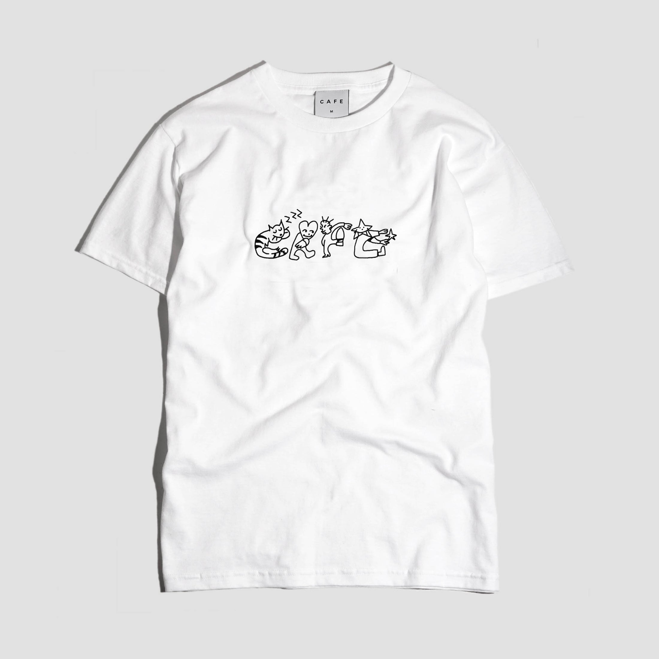 Skateboard Cafe Buddy T-Shirt White