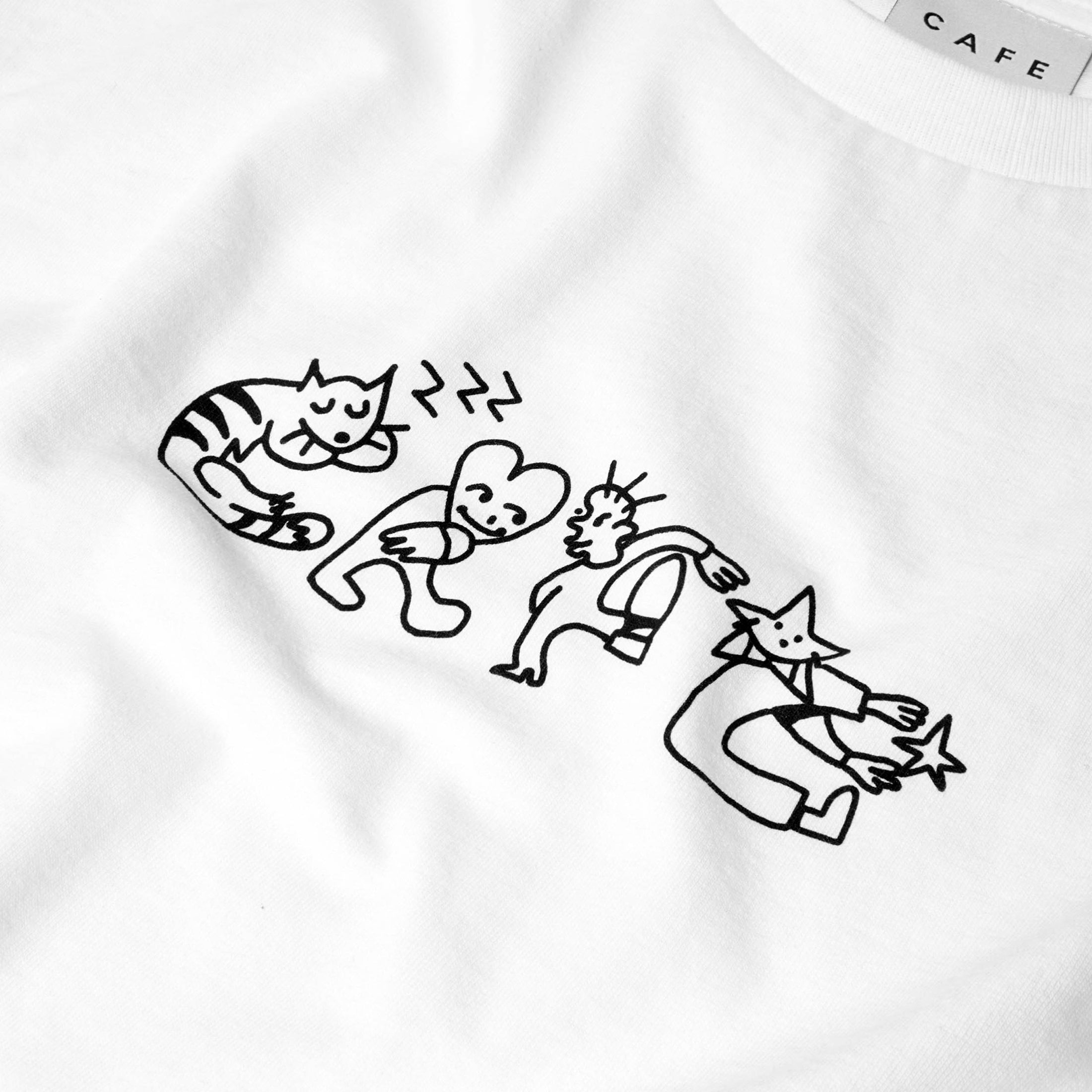 Skateboard Cafe Buddy T-Shirt White