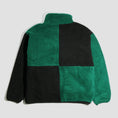 Load image into Gallery viewer, Skateboard Cafe Check Full Zip Fleece Forest Green / Black / Gold
