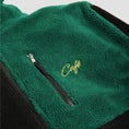 Load image into Gallery viewer, Skateboard Cafe Check Full Zip Fleece Forest Green / Black / Gold
