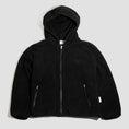 Load image into Gallery viewer, Skateboard Cafe Sherpa Fleece Zip Hood Black
