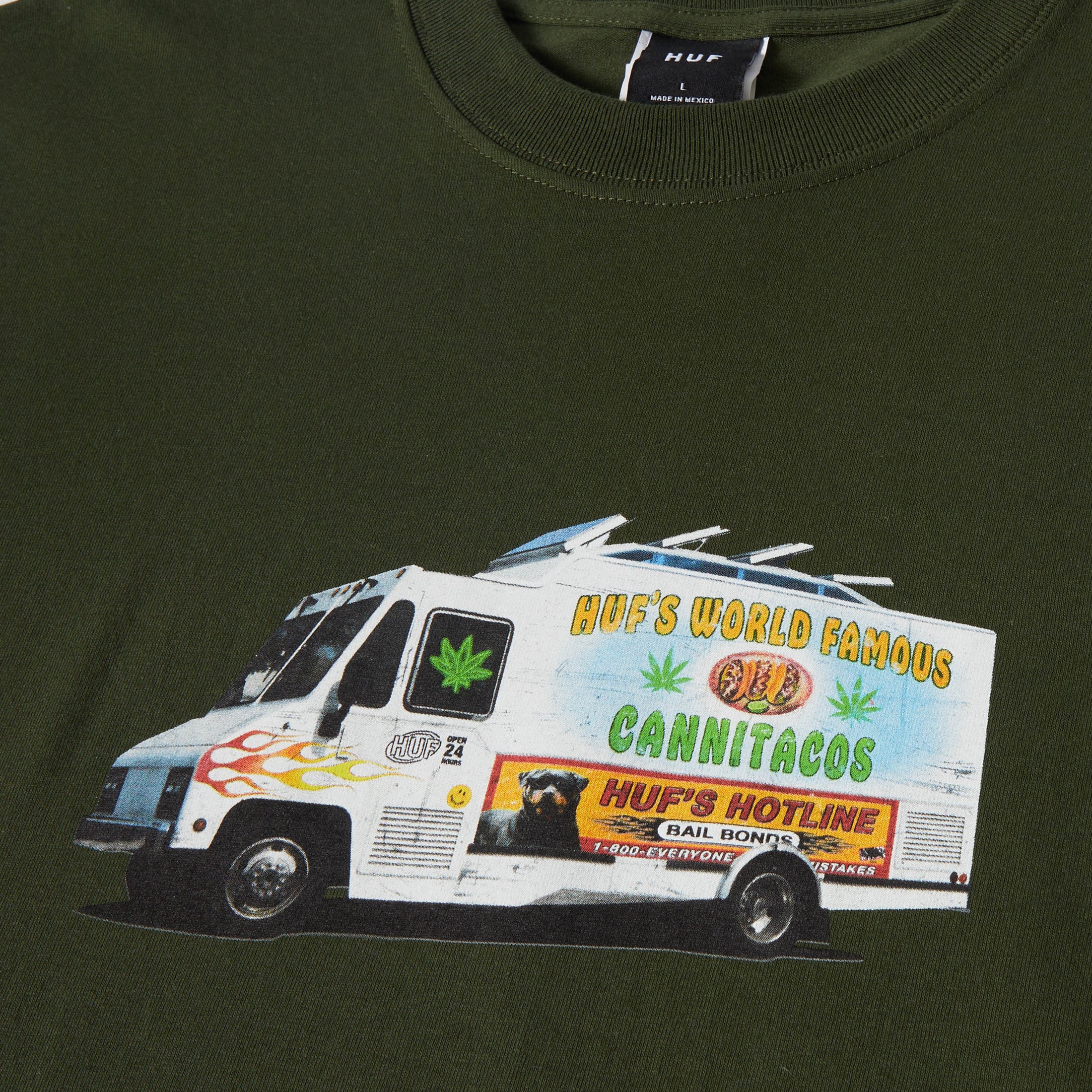 HUF Taco Truck T-Shirt Hunter Green