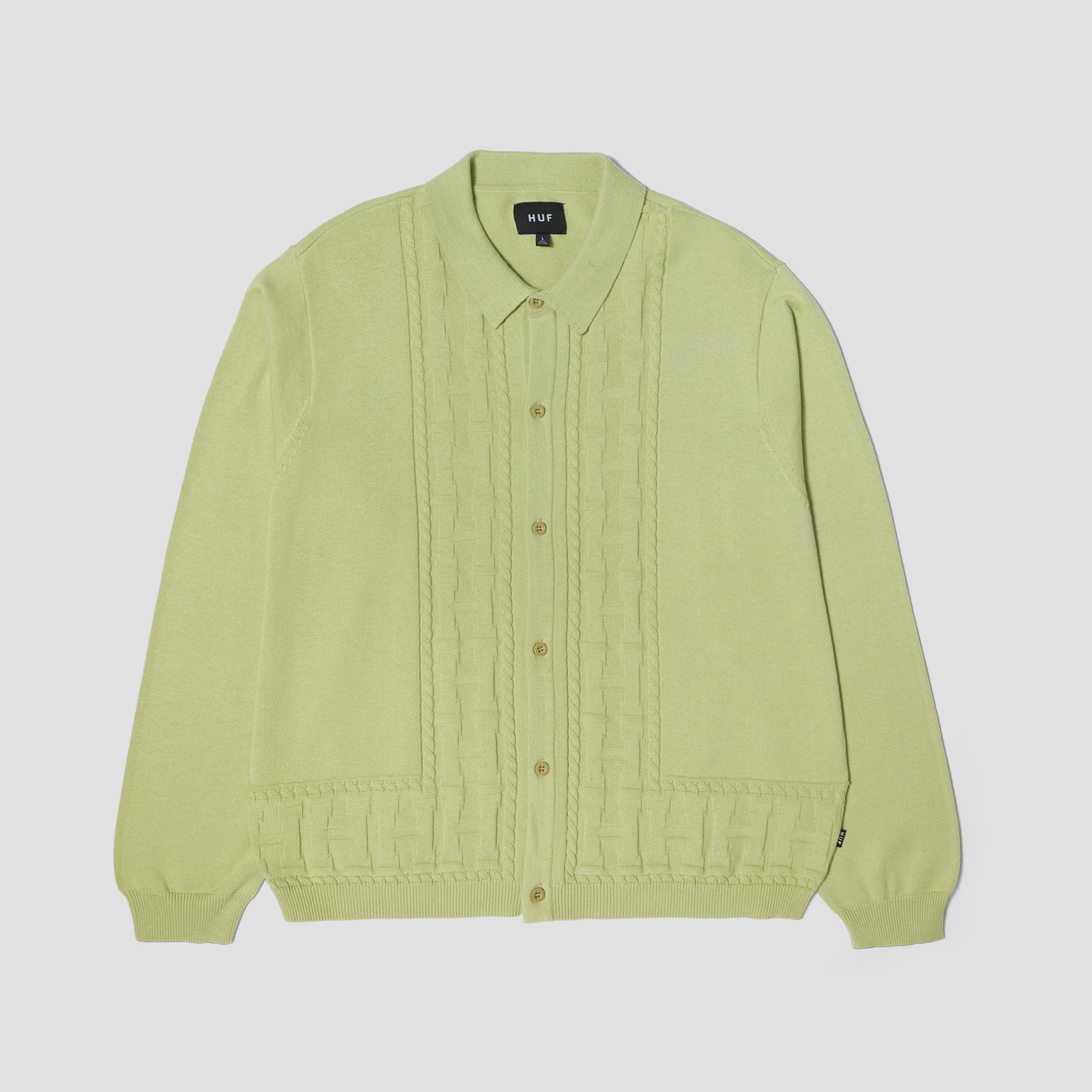 HUF Towner Longsleeve Knit Top Pistachio