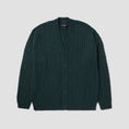 Load image into Gallery viewer, HUF TT Jacquard Cardigan Hunter Green
