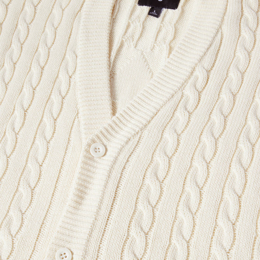 HUF TT Jacquard Cardigan Natural