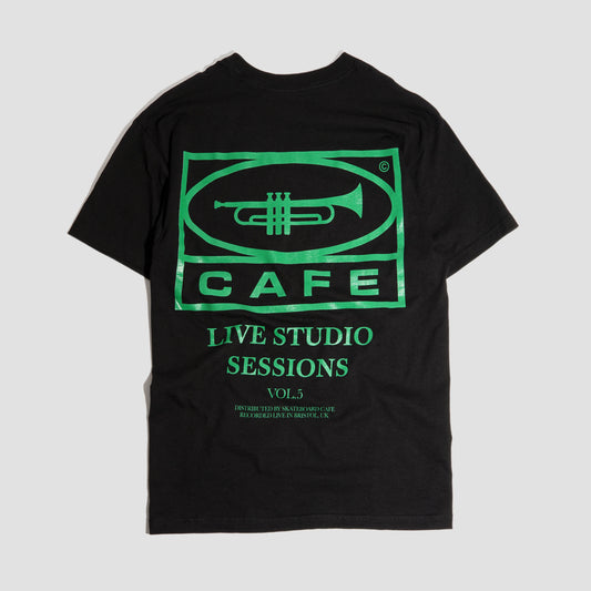 Skateboard Cafe 45 T-Shirt Black / Forest Green