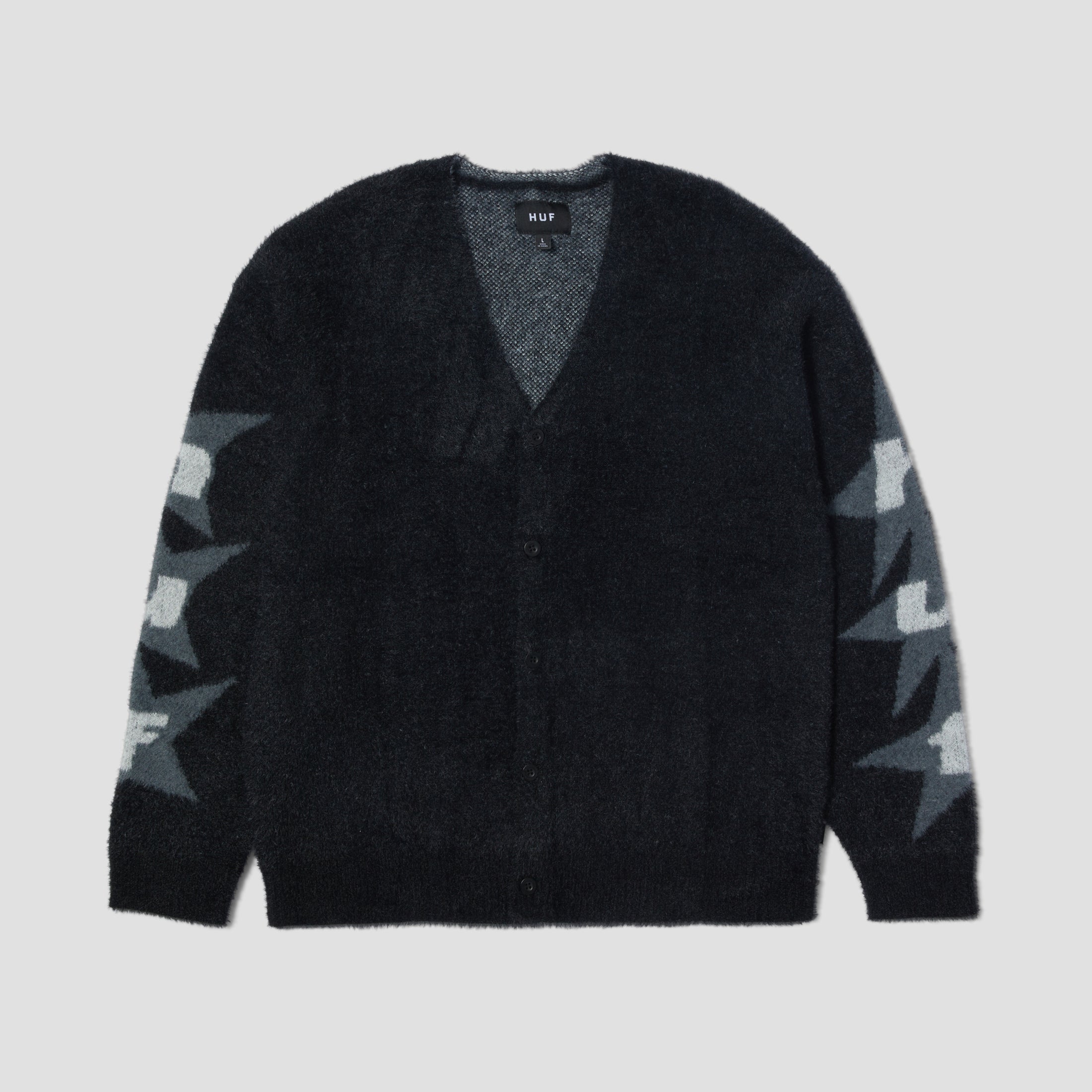 HUF Ursa Mohair Cardigan Black