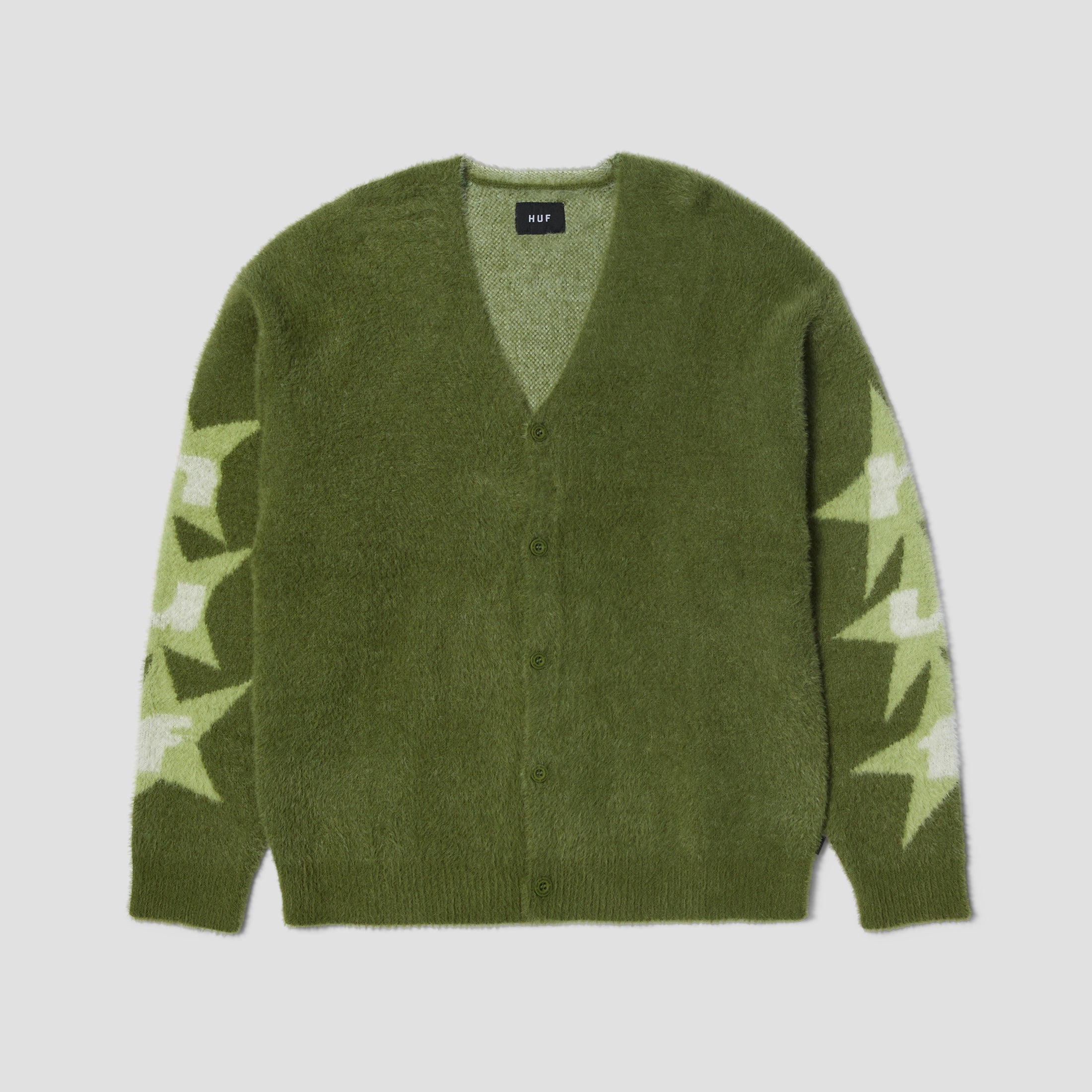 HUF Ursa Mohair Cardigan Pesto