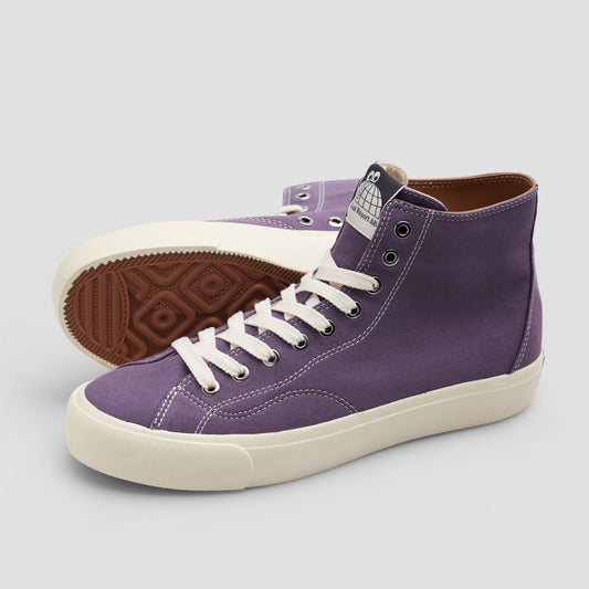Last Resort AB VM003 HI Canvas Skate Shoes Purple Haze / White