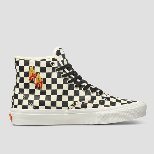 Vans Skate Authentic High Andrew Allen Skate Shoes Checkerboard