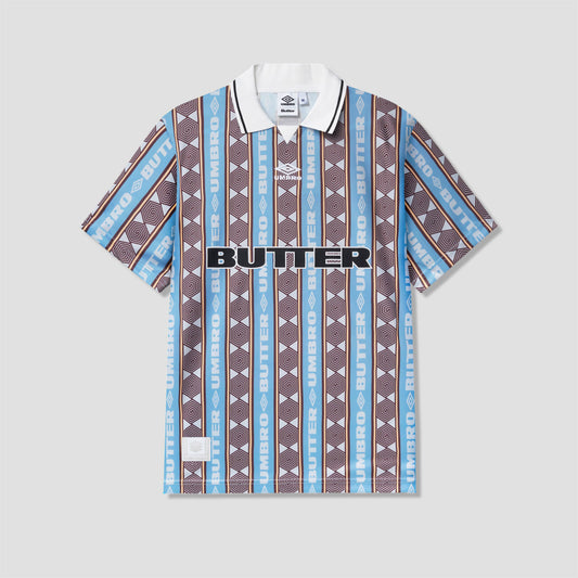 Butter Goods x Umbro Vert Jersey Sky / Brown