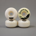 Load image into Gallery viewer, Wayward 54 mm 101a Andrew Brophy Classic Pro Skateboard Wheels White / Yellow / Black
