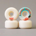 Load image into Gallery viewer, Wayward 53 mm 101a Sammy Winter Funnel Pro Skateboard Wheels White / Red
