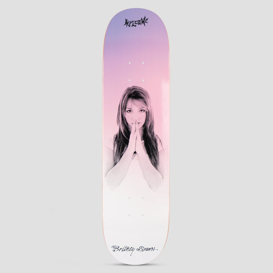 Welcome X Britney 8.5 Believe on Popsicle Skateboard Deck Pearl Fade