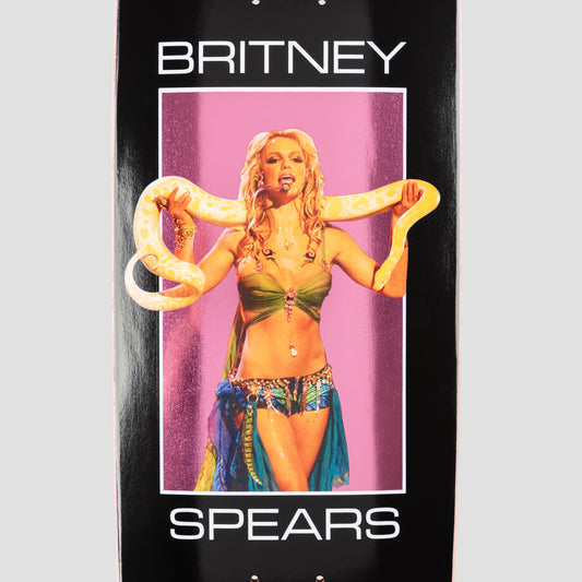 Welcome X Britney 8.5 Snake on Popsicle Skateboard Deck Black/Pink Foil