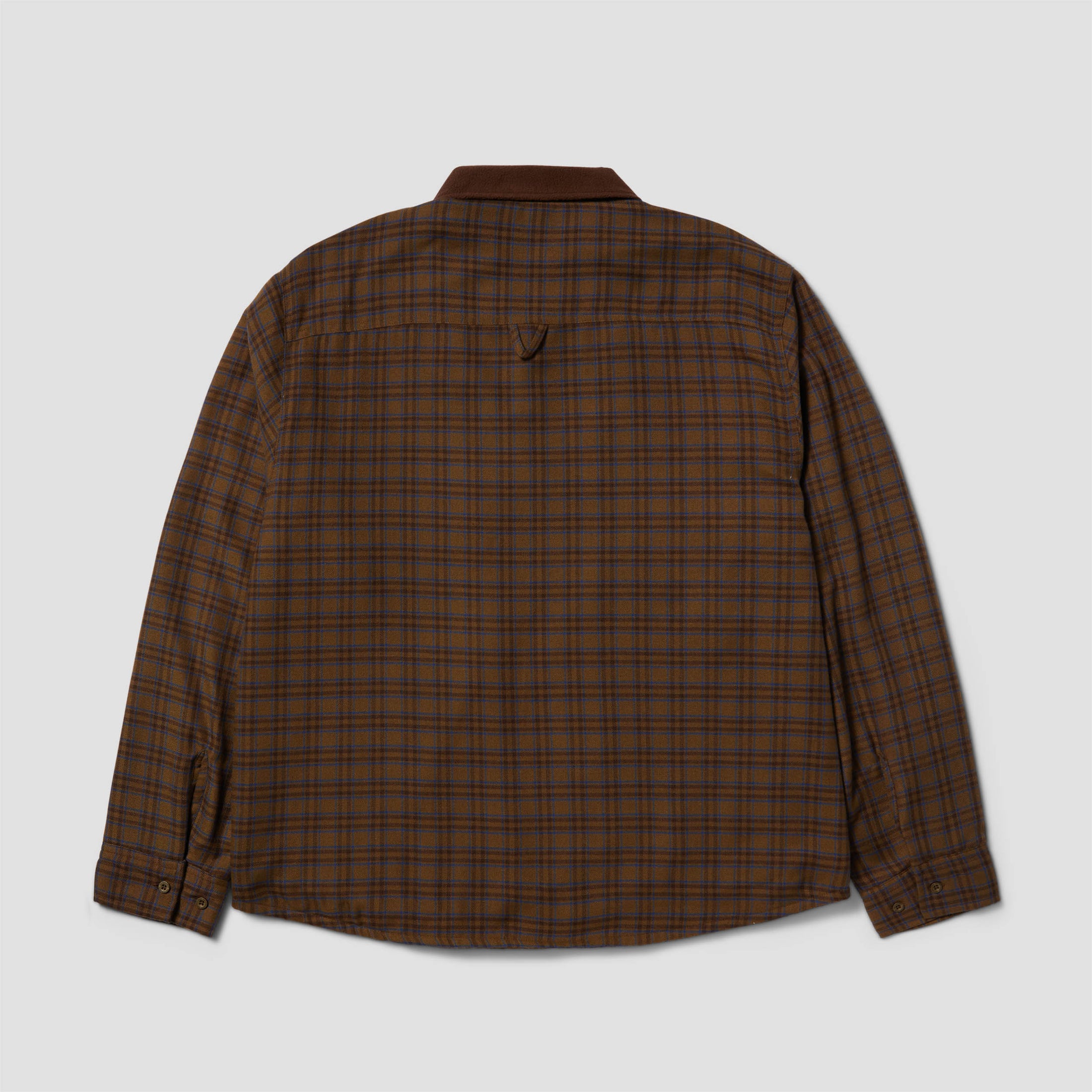 HUF Weston Fleece Crew Lined Shacket Espresso