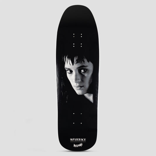 Welcome x Beetlejuice 9.6 Lydia on Gaia Skateboard Deck Black / White Dip