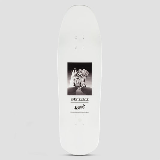 Welcome x Beetlejuice 9.6 Lydia on Gaia Skateboard Deck Black / White Dip