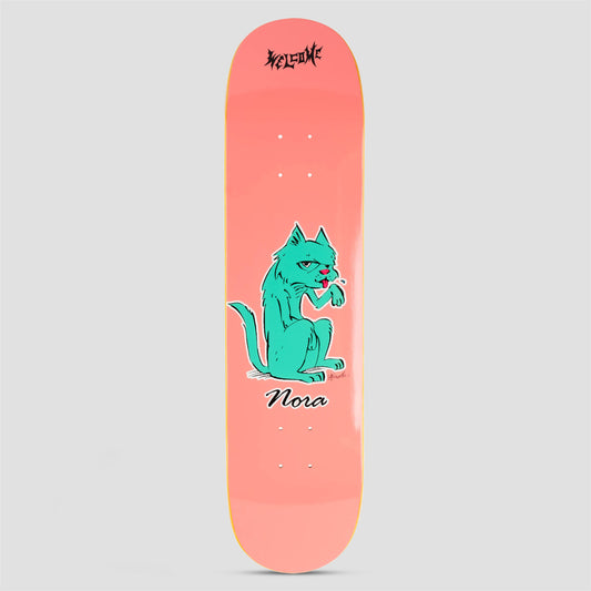 Welcome 7.75 Nora Feral Skateboard Deck Pink