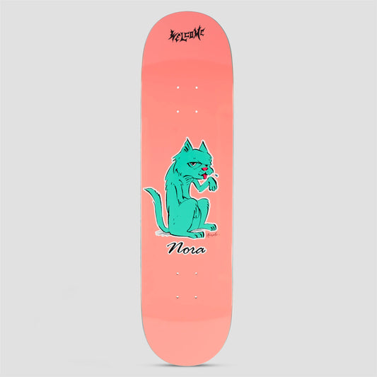 Welcome 8.25 Nora Feral Skateboard Deck Pink