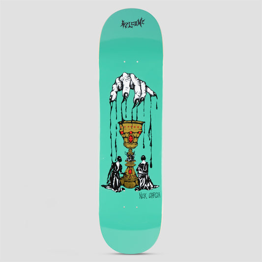 Welcome 8.38 Chalice Nick Garcia on 8.38 Popsicle Skateboard Deck Teal