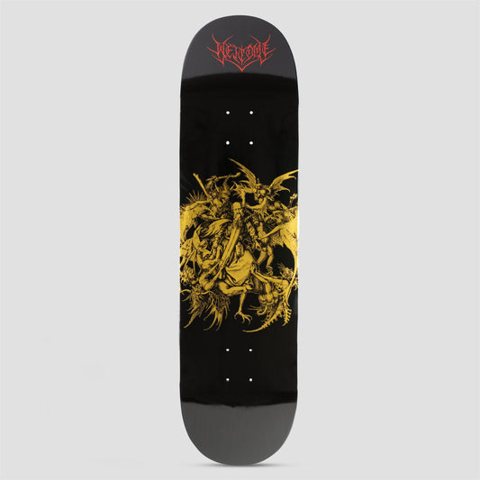 Welcome 8.5 Saint Skateboard Deck Black / Gold Foil