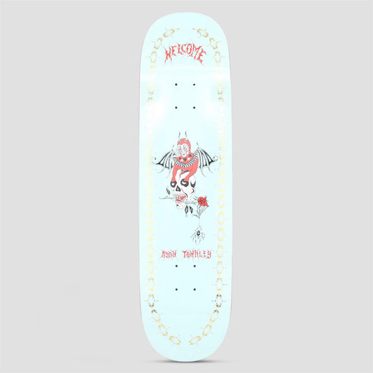 Welcome 8.6 Townley Angel On Enera Skateboard Deck Light Teal / Gold Foil