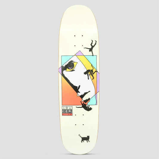 Welcome 8.75 Miller Faces on Catblood 2.0 Skateboard Deck Bone