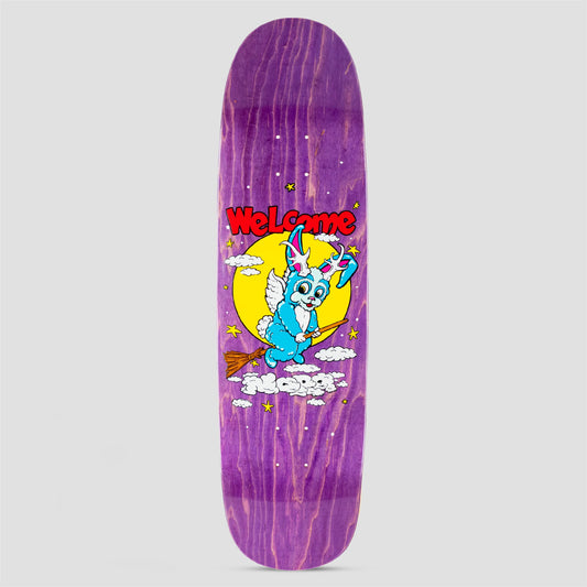 Welcome 8.8 Nora Full Moon on Sphynx Skateboard Deck Purple Stain