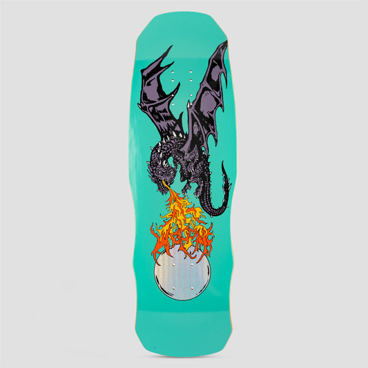 Welcome 9.75 Firebreather on Dark Lord Skateboard Deck Teal