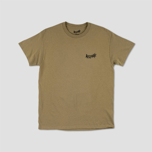 Welcome Bapholit Garment Dyed Printed T-Shirt Sage