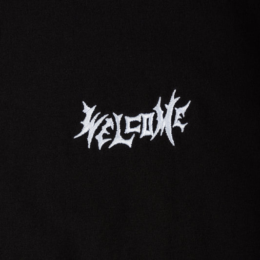 Welcome Vamp Core Shortsleeve Garment Dyed Knit Black