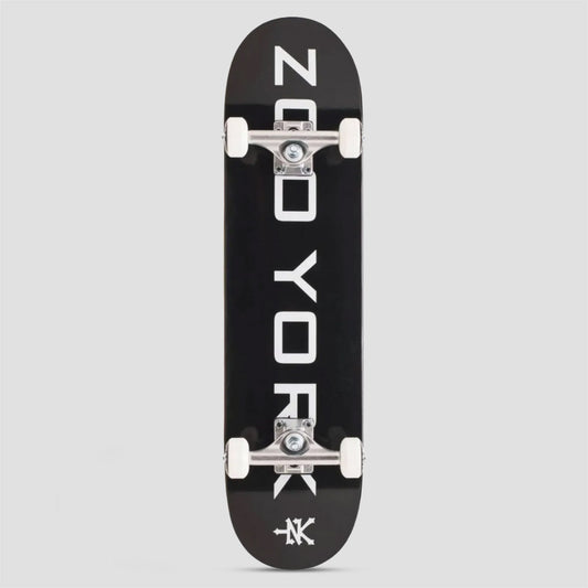 Zoo York 7.75 OG 95 Logo Block Complete Skateboard Black / White