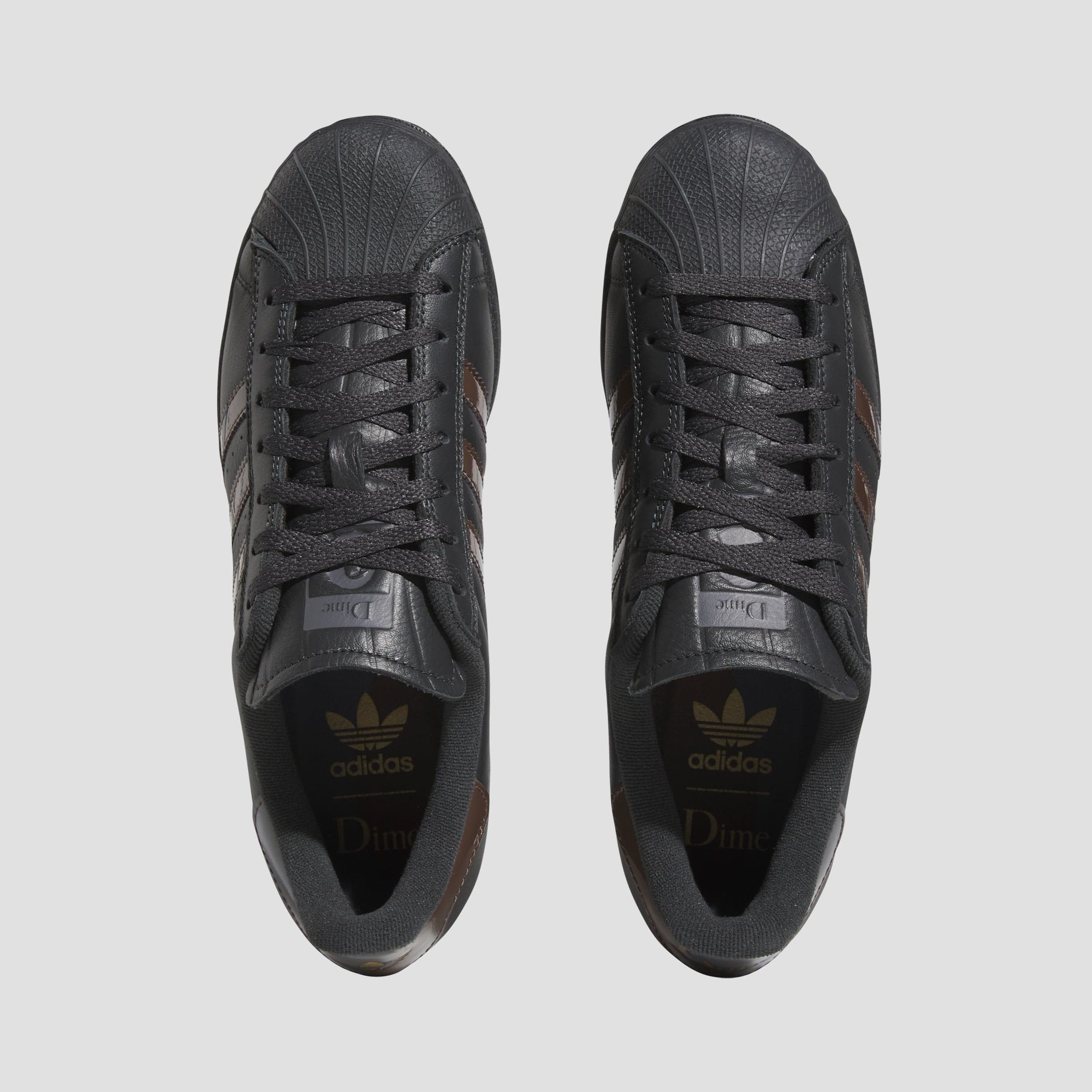 adidas Dime Superstar ADV Carbon / Grefiv / Brown – Slam City Skates