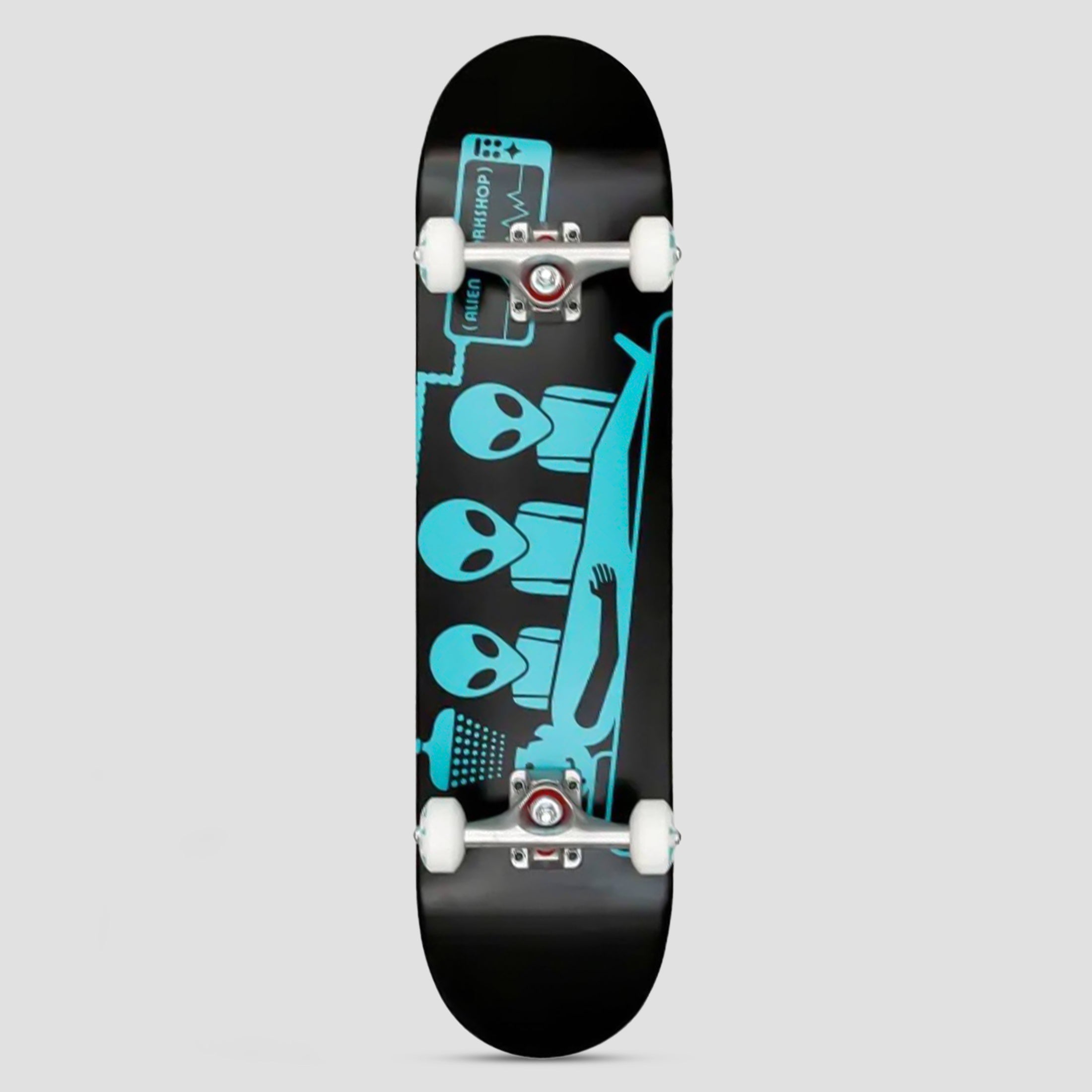 Alien Workshop 7.5 Abduction Complete Skateboard Black/Teal