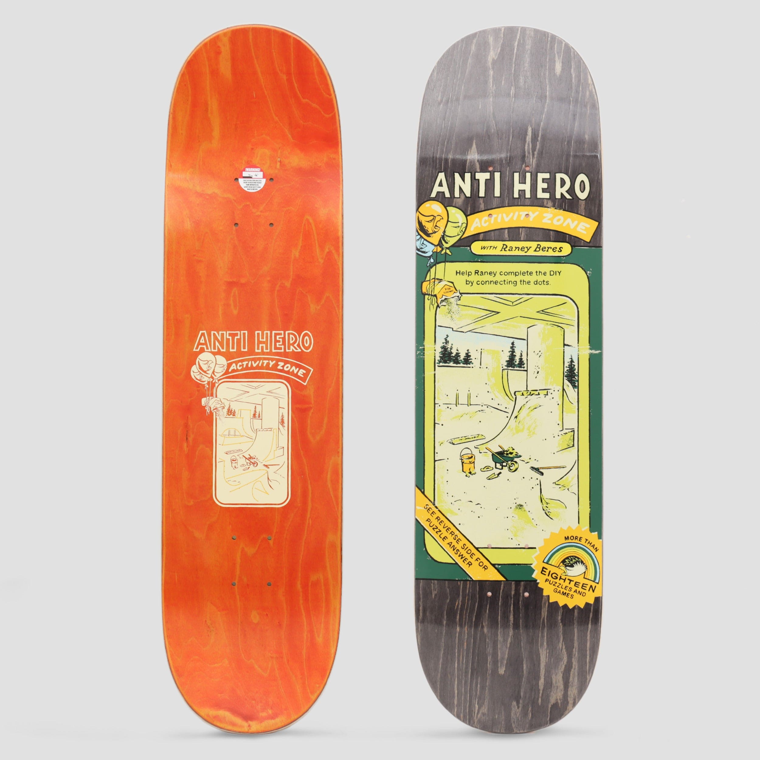 Anti Hero 8.25 Raney AH Activities Skateboard Deck – Slam City Skates